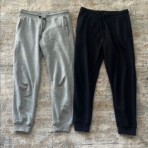 ‼️ 2 Gray and Dark Blue Jogger Sweatpants ‼️